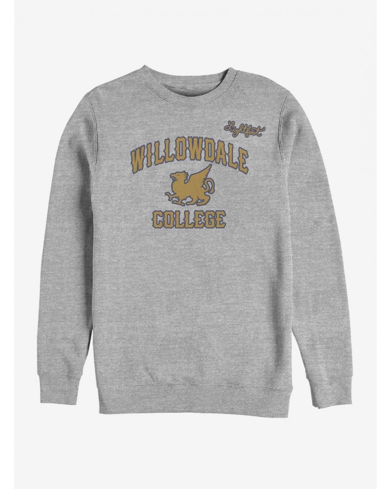 Disney Pixar Onward Willowdale College Crew Sweatshirt $10.59 Sweatshirts