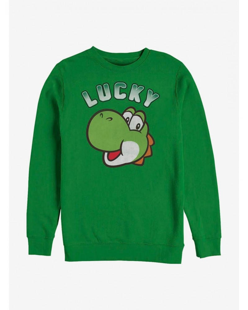 Nintendo Super Mario Lucky Yoshi Sweatshirt $10.33 Sweatshirts