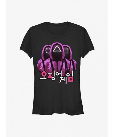 Squid Game Three Pink Guys Girls T-Shirt $5.18 T-Shirts