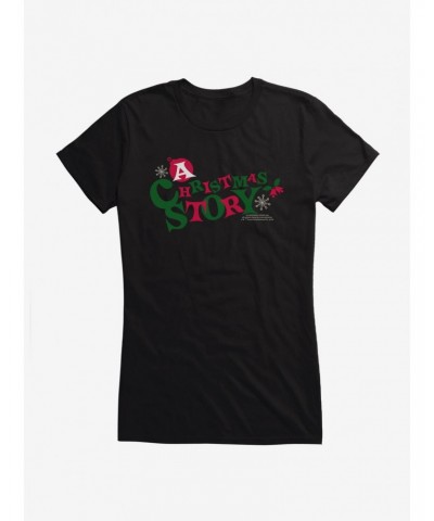 A Christmas Story Color Logo Girls T-Shirt $9.16 T-Shirts