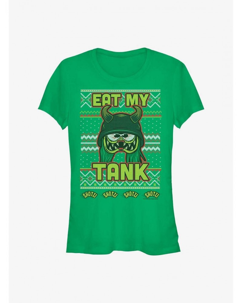 WWE Shotzi Blackheart Eat My Tank Ugly Christmas Girls T-Shirt $6.37 T-Shirts