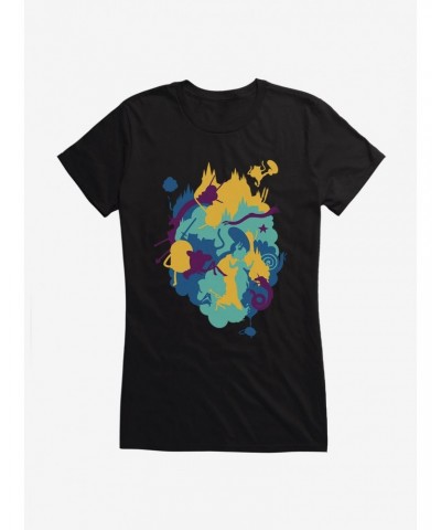 Adventure Time Colorblock Silhouettes Girls T-Shirt $6.57 T-Shirts