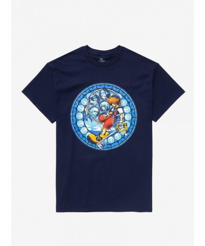 Disney Kingdom Hearts Stained Glass T-Shirt $7.84 T-Shirts