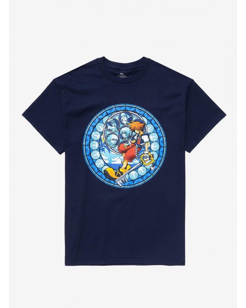 Disney Kingdom Hearts Stained Glass T-Shirt $7.84 T-Shirts