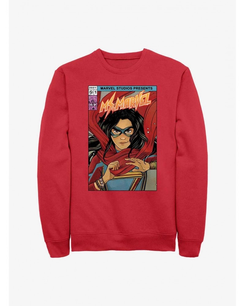 Marvel Ms. Marvel Comic Cover Sweatshirt $12.10 Sweatshirts
