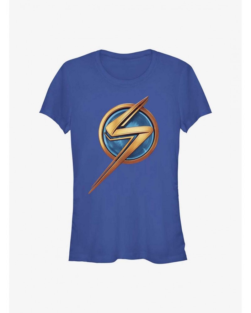 Marvel Ms. Marvel Logo Icon Girls T-Shirt $6.37 T-Shirts