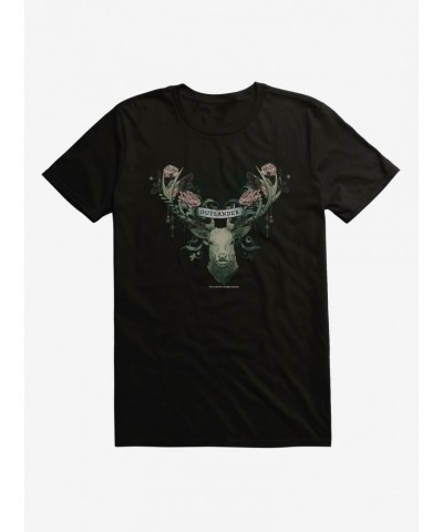 Outlander Floral Deer T-Shirt $7.86 T-Shirts