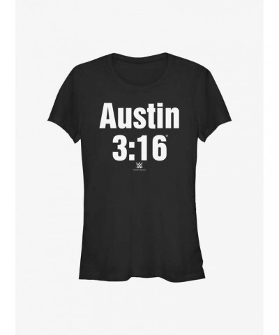 WWE Stone Cold Steve Austin 3:16 Classic Logo Girls T-Shirt $6.97 T-Shirts
