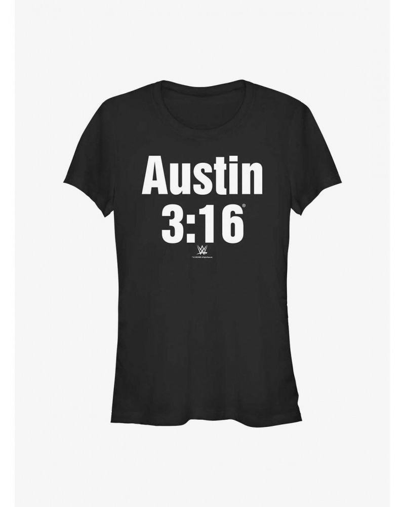 WWE Stone Cold Steve Austin 3:16 Classic Logo Girls T-Shirt $6.97 T-Shirts
