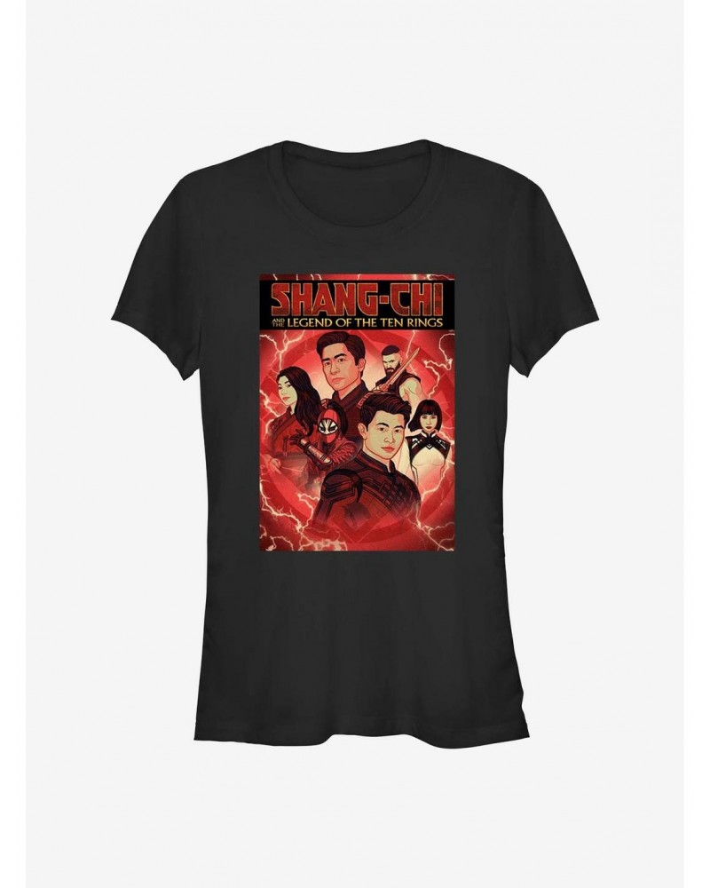 Marvel Shang-Chi And The Legend Of The Ten Rings Comic Cover Girls T-Shirt $11.45 T-Shirts