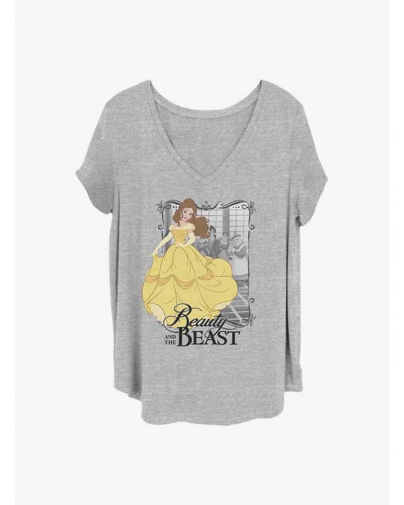 Disney Beauty and the Beast Dancing Beauty Girls T-Shirt Plus Size $8.09 T-Shirts