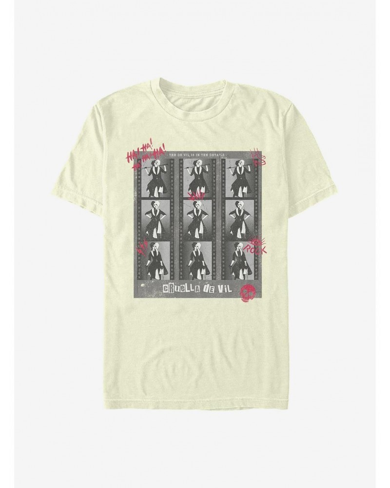 Disney Cruella Film Negatives T-Shirt $7.41 T-Shirts
