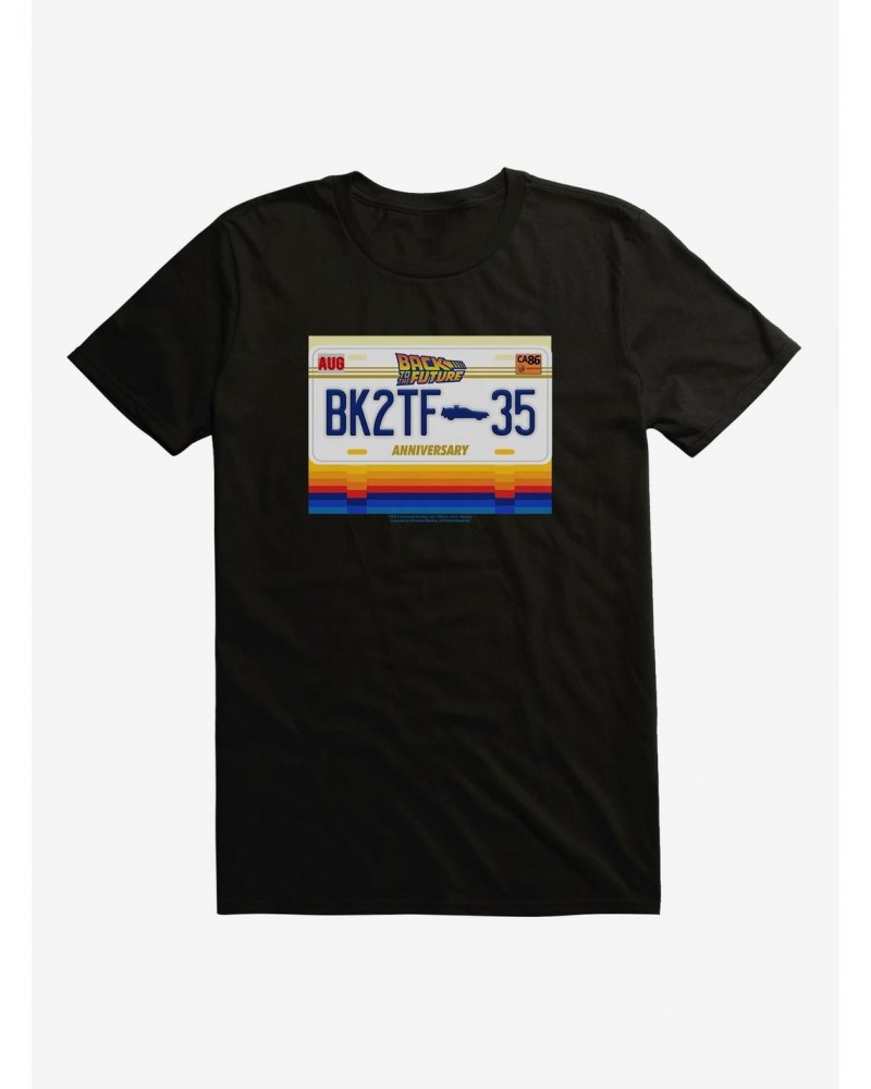 Back To The Future License Plate T-Shirt $7.46 T-Shirts
