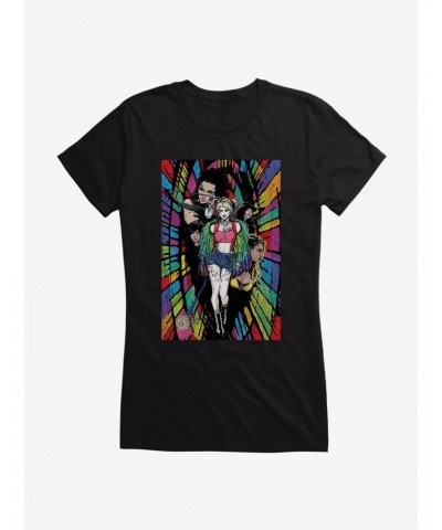 DC Comics Birds Of Prey Harley Quinn Pop Sketch Girls T-Shirt $9.36 T-Shirts
