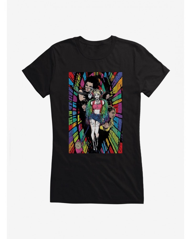 DC Comics Birds Of Prey Harley Quinn Pop Sketch Girls T-Shirt $9.36 T-Shirts