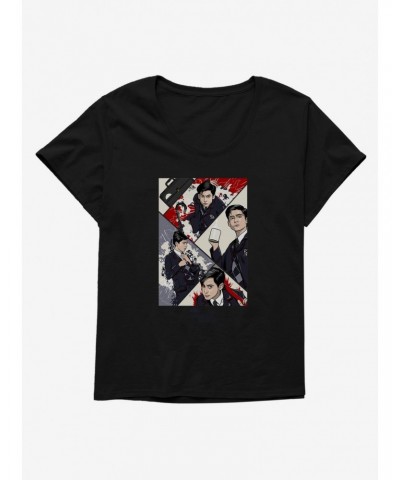 The Umbrella Academy Number Five Comic Girls T-Shirt Plus Size $9.81 T-Shirts