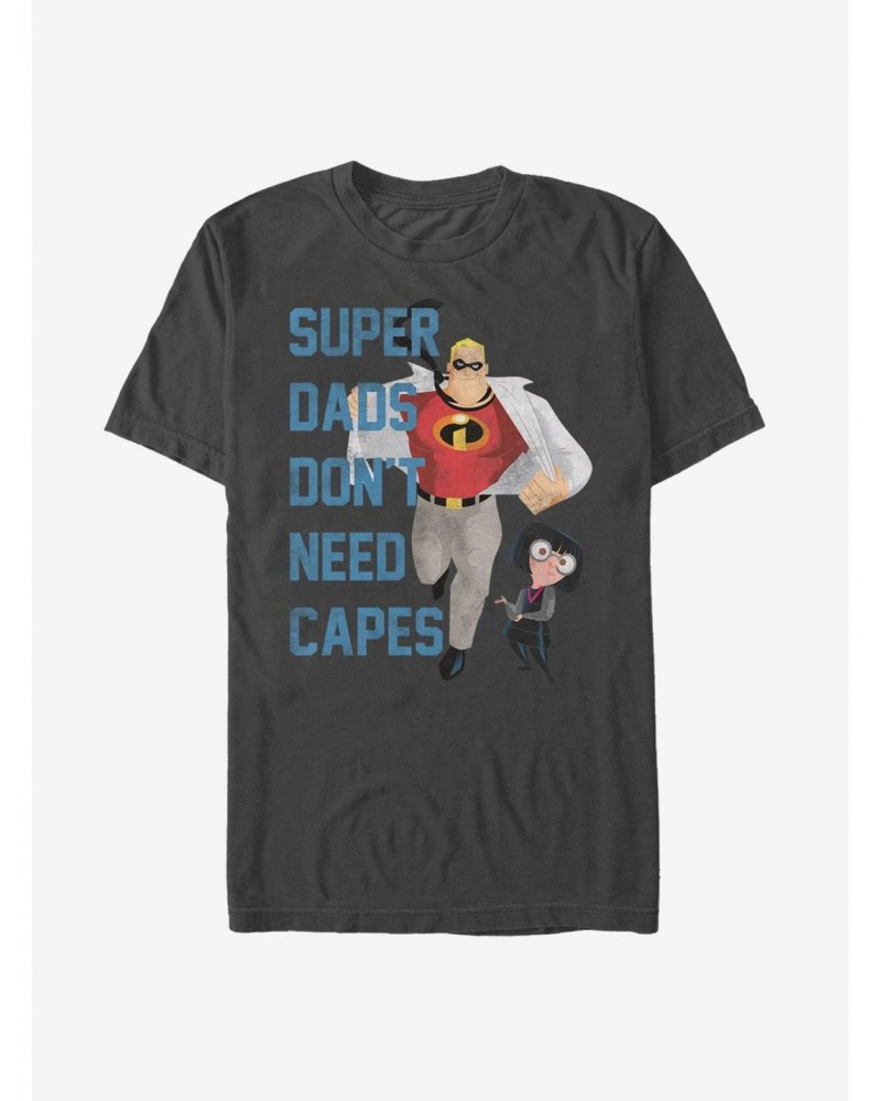 Disney Pixar The Incredibles Super Dads Don't Need Capes T-Shirt $7.77 T-Shirts