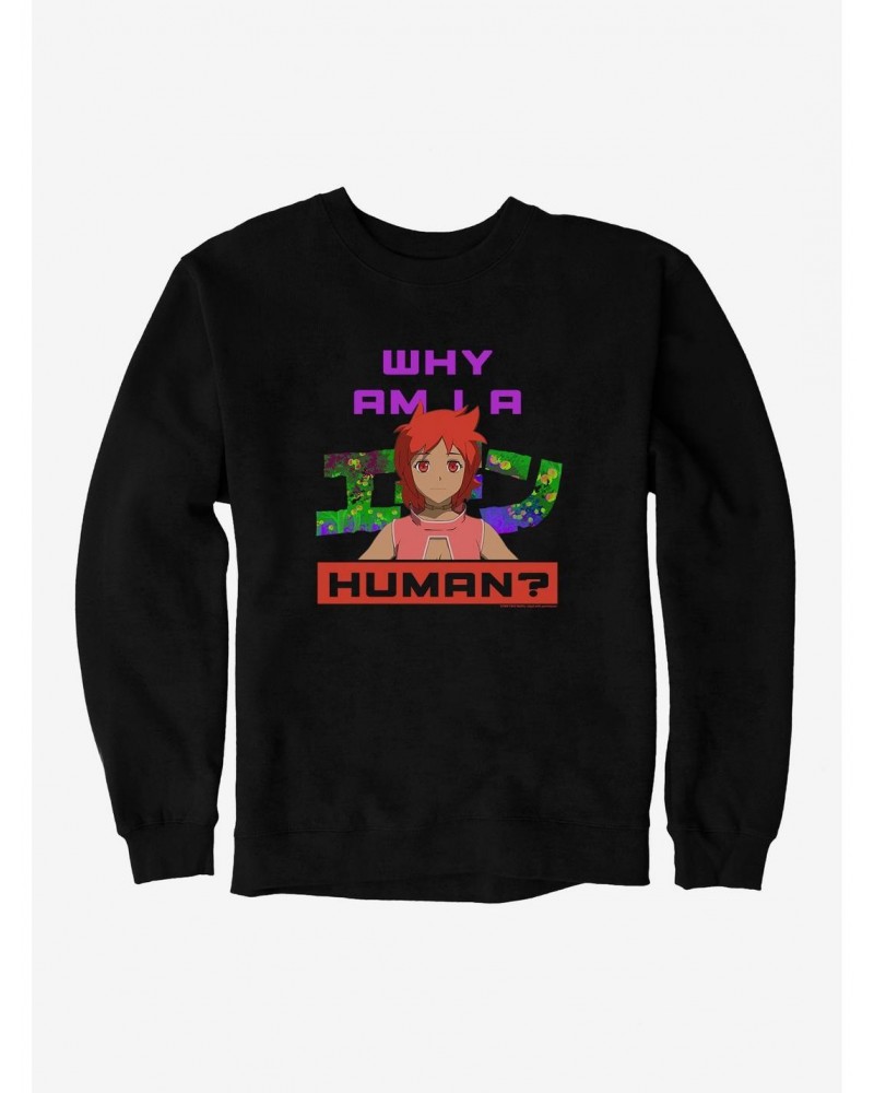 Eden Why Am I Am A Human Logo Sweatshirt $17.71 Sweatshirts