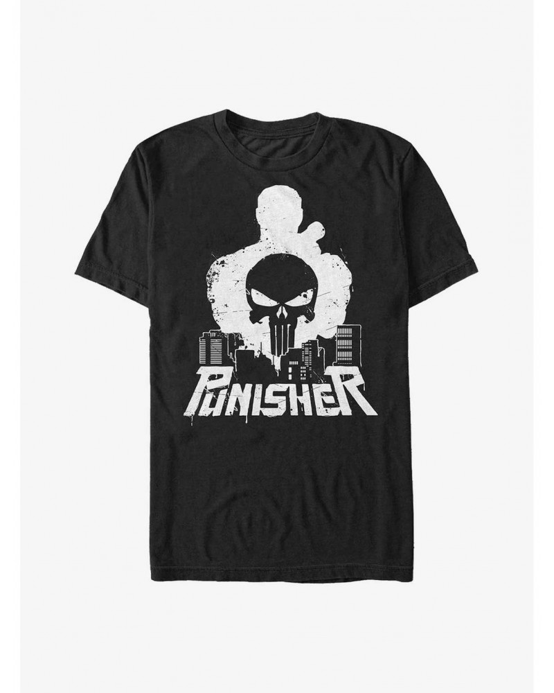 Marvel Punisher City Runner Poster Big & Tall T-Shirt $11.00 T-Shirts