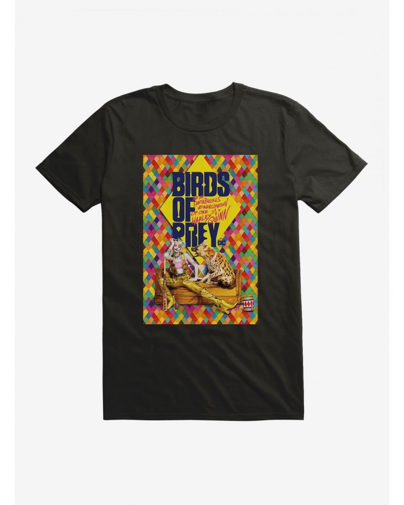 DC Comics Birds Of Prey Harley Quinn Movie Poster Black T-Shirt $5.74 T-Shirts