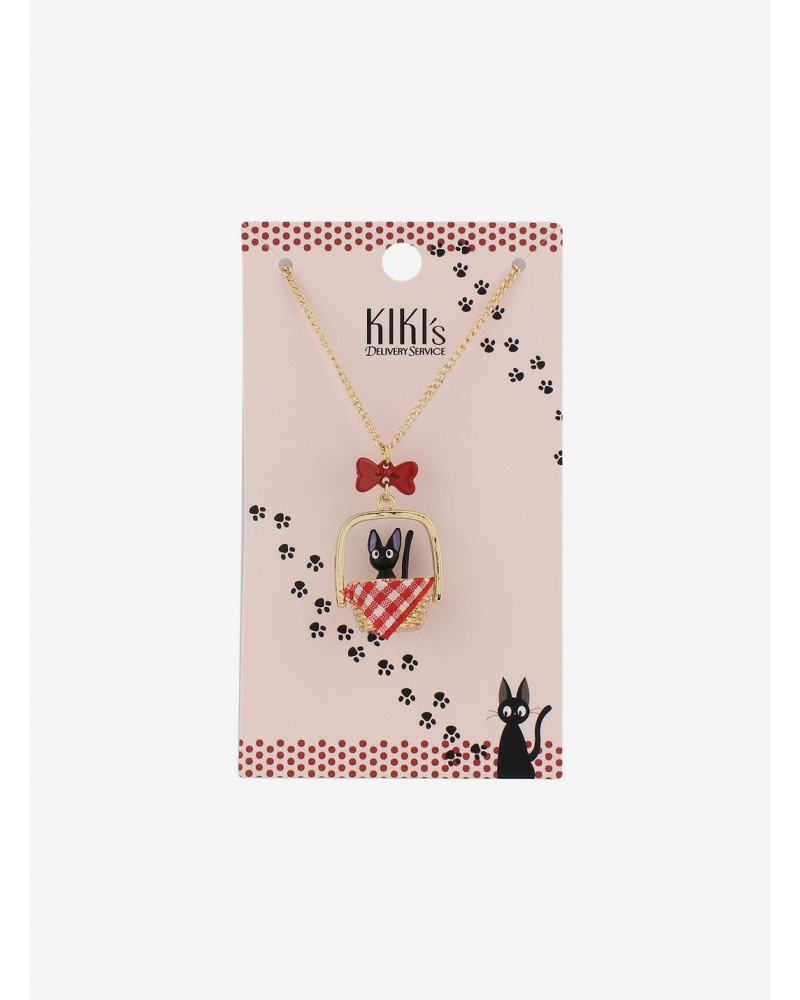 Studio Ghibli Kiki's Delivery Service Jiji Basket Necklace $4.39 Necklaces