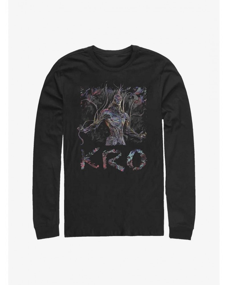 Marvel Eternals Filled Logo Kro Long-Sleeve T-Shirt $12.90 T-Shirts