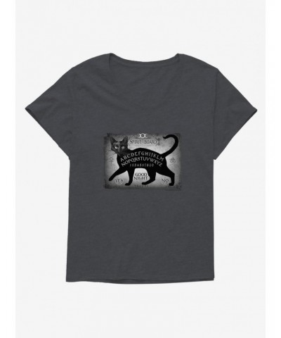Alchemy England Black Cat Spirit Board Girls T-Shirt Plus Size $9.33 T-Shirts