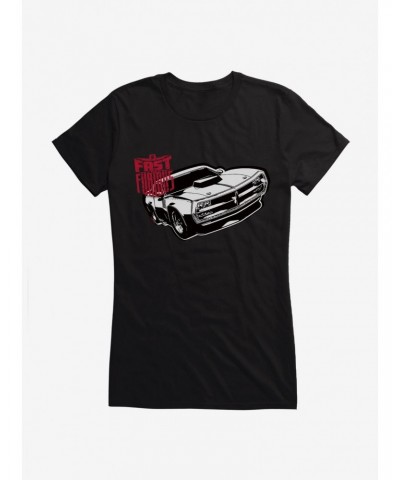 Fast & Furious Car Stencil Girls T-Shirt $7.37 T-Shirts