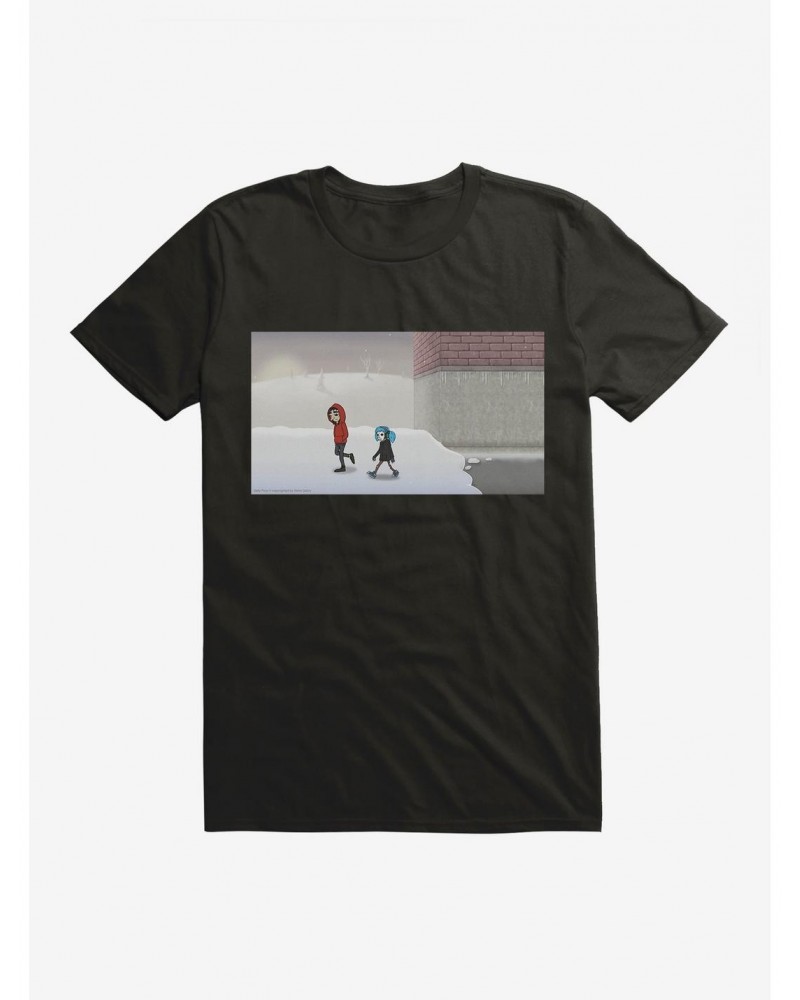 Sally Face Walking Through The Snow T-Shirt $5.74 T-Shirts