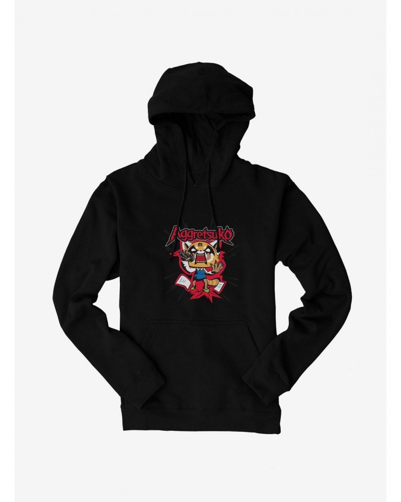 Aggretsuko Screaming Lyrics Hoodie $15.09 Hoodies