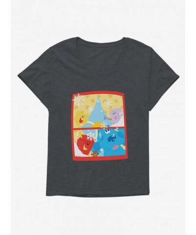 Blue's Clues Snowfall Girls T-Shirt Plus Size $10.98 T-Shirts