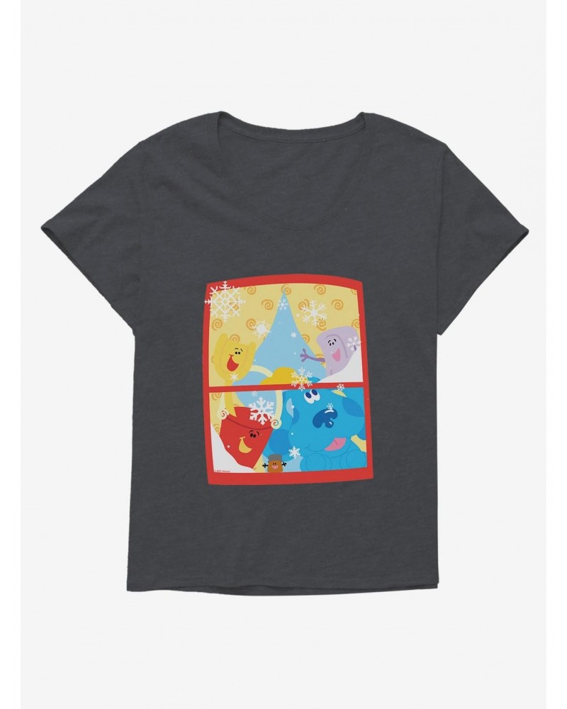 Blue's Clues Snowfall Girls T-Shirt Plus Size $10.98 T-Shirts