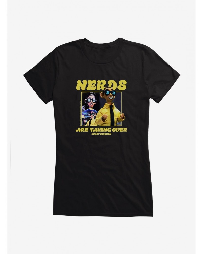 Robot Chicken Nerds Are Taking Over Girls T-Shirt $8.37 T-Shirts