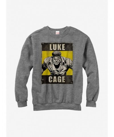 Marvel Heroes For Hire Luke Cage Grey Sweatshirt $10.04 Sweatshirts