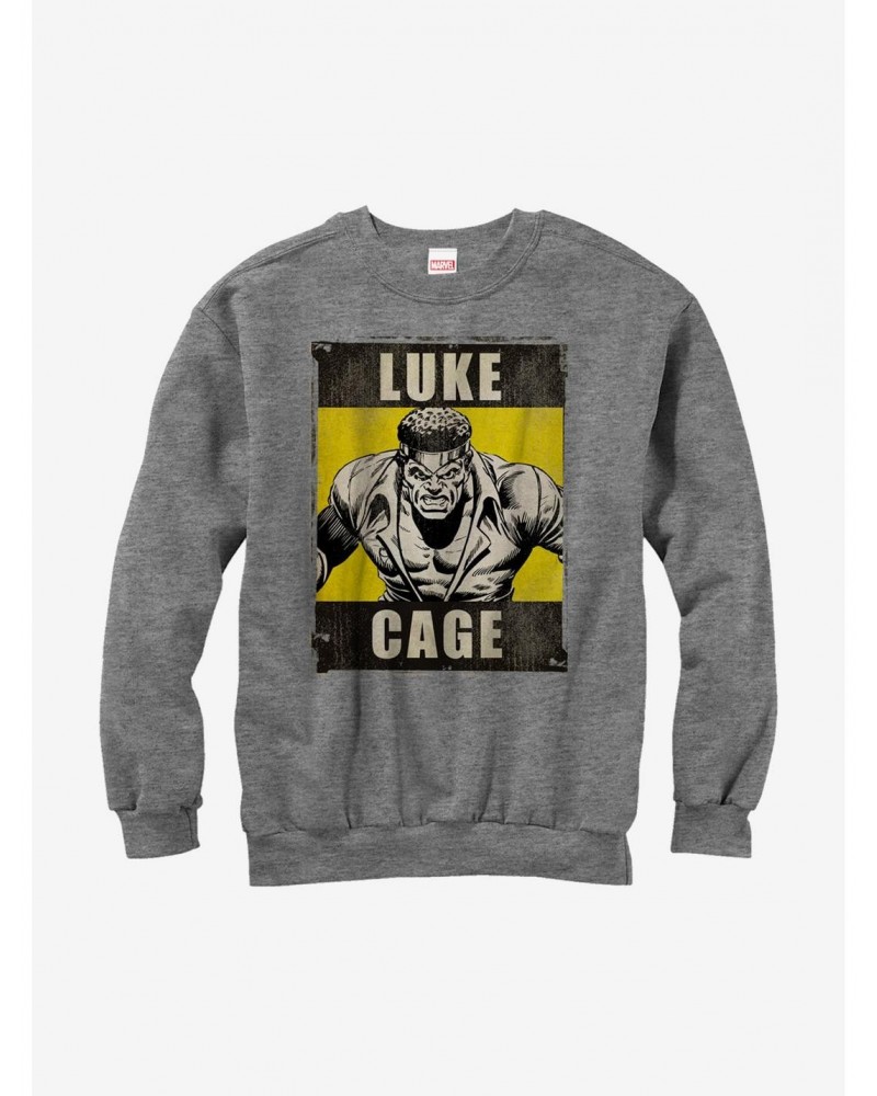 Marvel Heroes For Hire Luke Cage Grey Sweatshirt $10.04 Sweatshirts