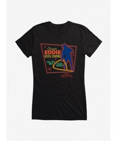National Lampoon's Christmas Vacation Cousin Eddie Neon Sign Girls T-Shirt $6.97 T-Shirts