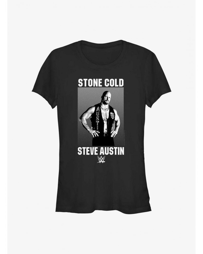 WWE Stone Cold Steve Austin Photo Girls T-Shirt $7.97 T-Shirts