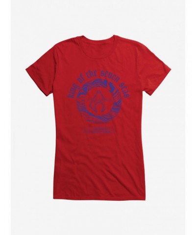 DC Comics Aquaman Classic King Of The Seven Seas Logo Girls T-Shirt $7.77 T-Shirts