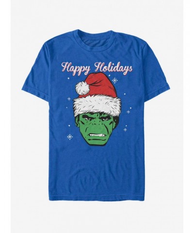 Marvel Hulk Santa Happy Holidays T-Shirt $7.27 T-Shirts