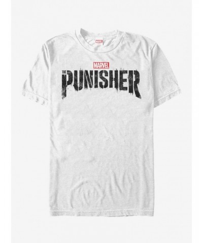 Marvel Punisher Black TV Logo T-Shirt $6.12 T-Shirts