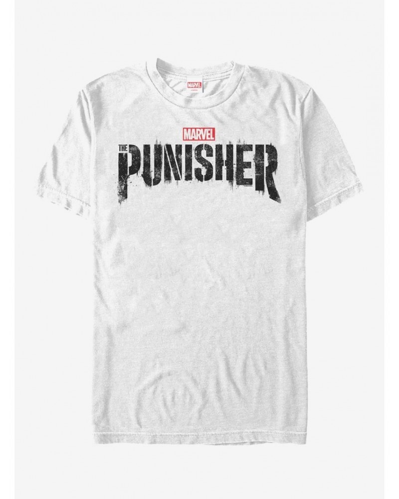 Marvel Punisher Black TV Logo T-Shirt $6.12 T-Shirts