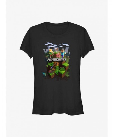 Minecraft Adventure Biome Girls T-Shirt $8.76 T-Shirts