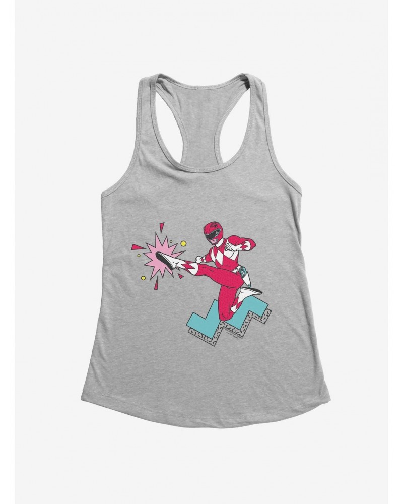 Mighty Morphin Power Rangers Red Ranger Kick Move Girls Tank $6.77 Tanks