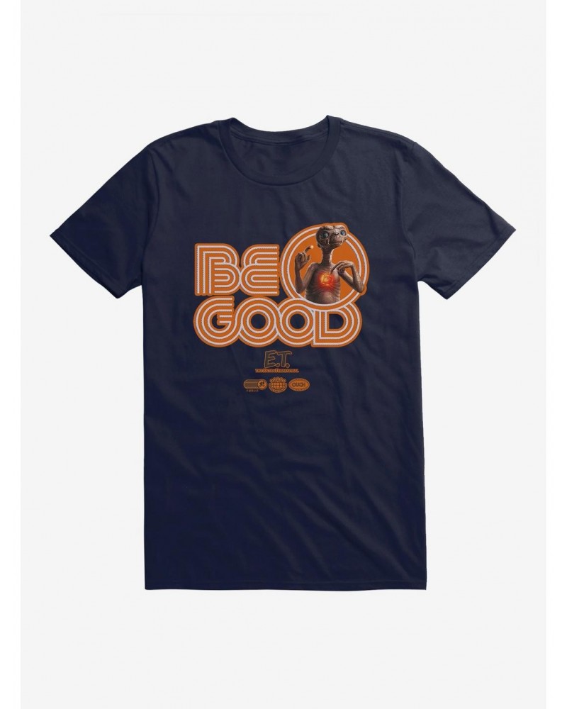 E.T. 40th Anniversary Be Good Bold Striped Font Orange T-Shirt $9.08 T-Shirts