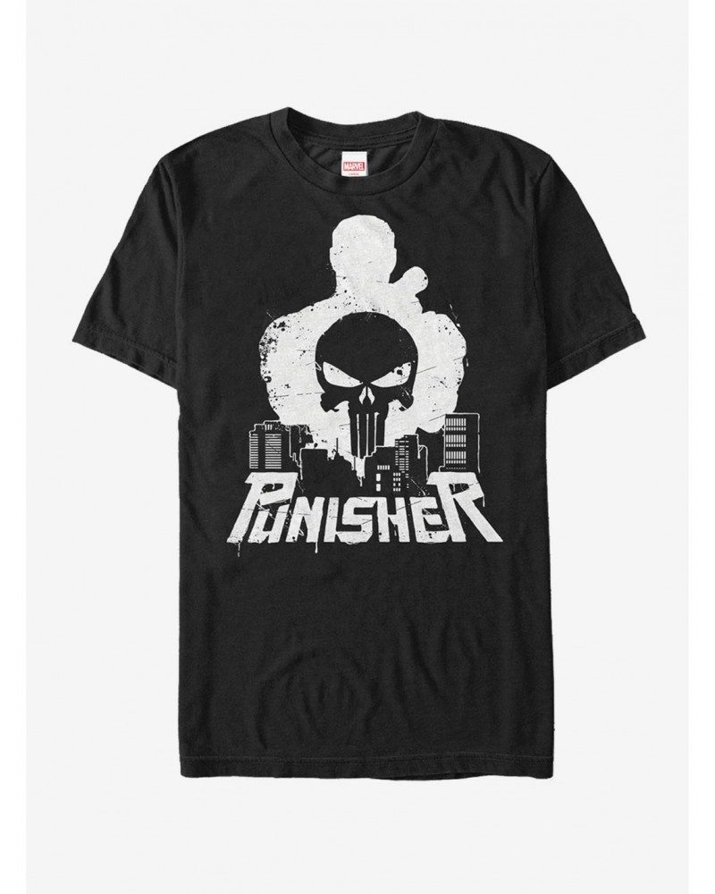 Marvel The Punisher Cityscape T-Shirt $7.27 T-Shirts