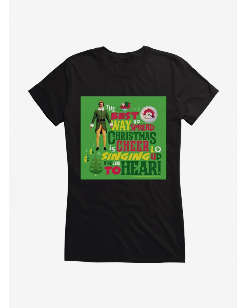 Elf Spread Christmas Cheer Girls T-Shirt $8.47 T-Shirts