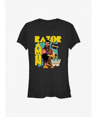 WWE Razor Ramon Scott Hall Girls T-Shirt $8.76 T-Shirts