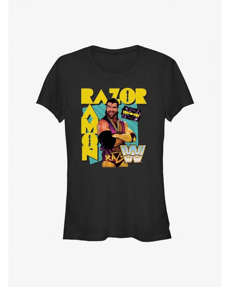 WWE Razor Ramon Scott Hall Girls T-Shirt $8.76 T-Shirts