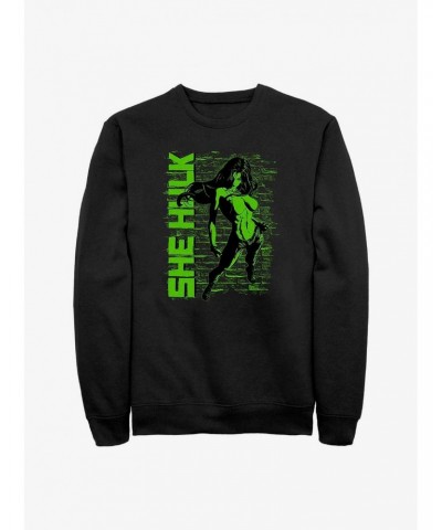Marvel She Hulk Really Green Sweatshirt $9.74 Sweatshirts