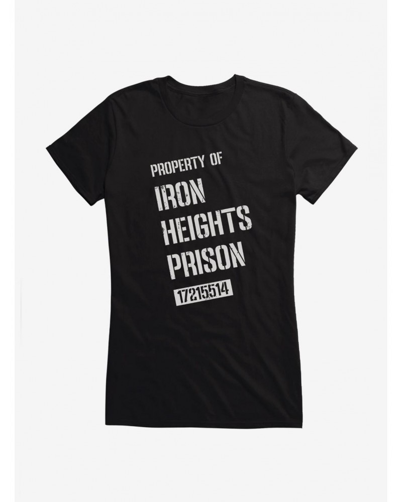 DC Comics Arrow Iron Heights Prison Girls T-Shirt $8.96 T-Shirts